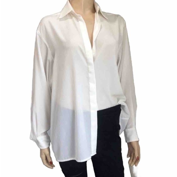 CREAM 40's Vintage Blouse Evan PICONE size:14 - Picture 2 of 14